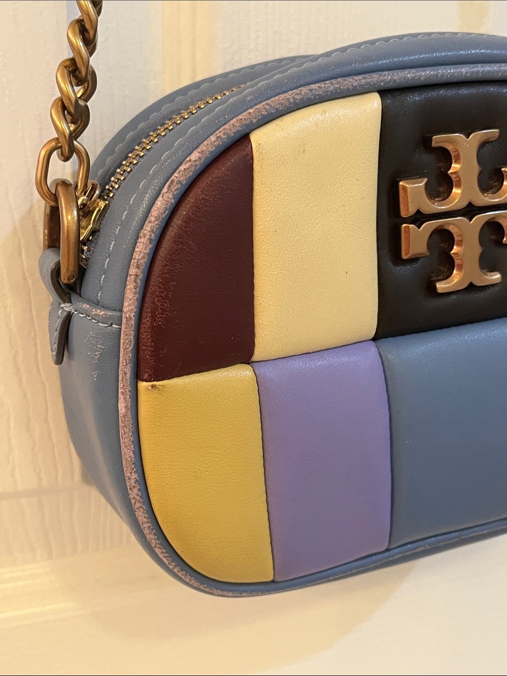 Tory Burch Multicolor Quilted Leather Crossbody Bag - Picture 2 of 13